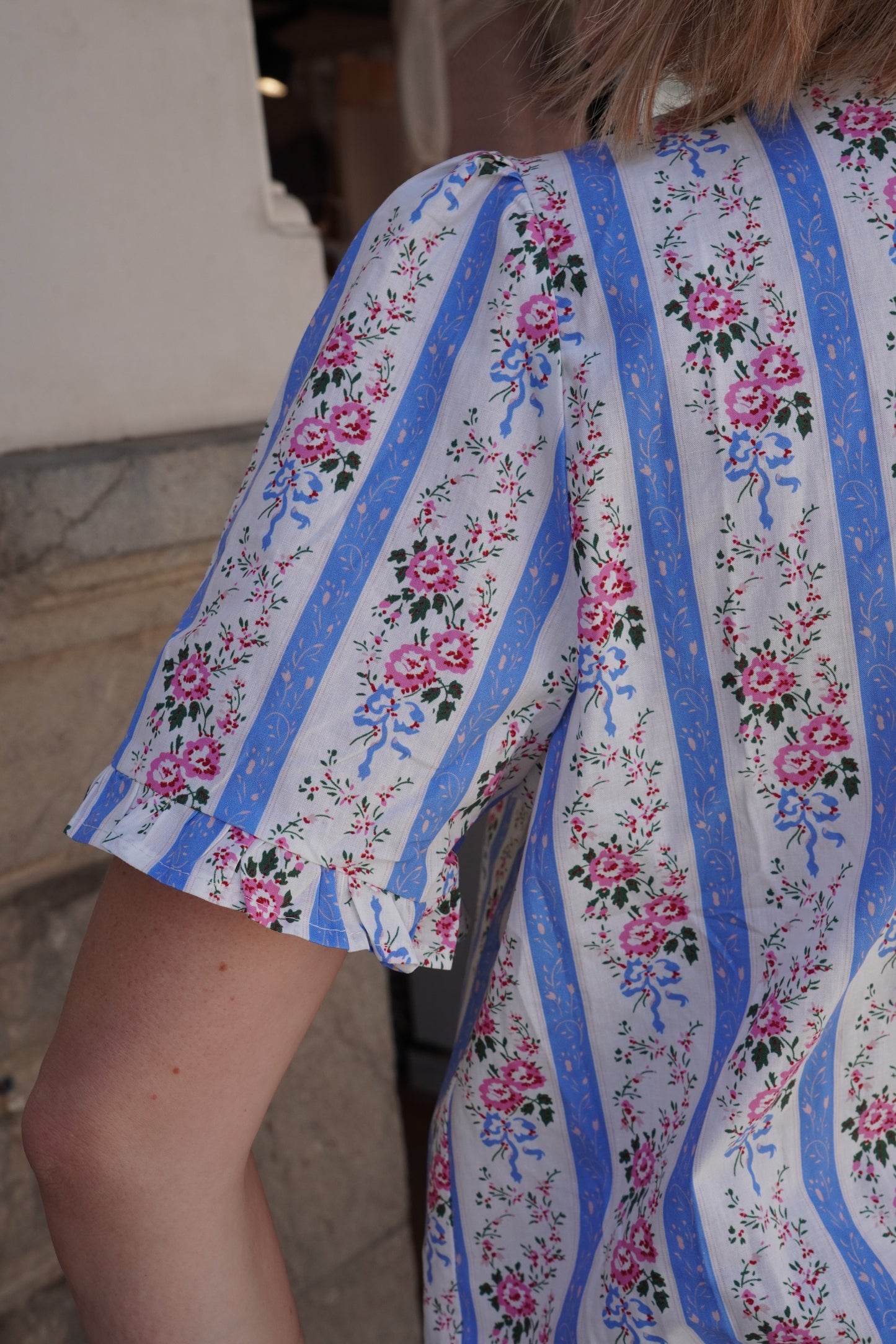 Blouse libertie Joana - Bleu