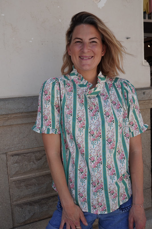 Blouse libertie Joana - Vert
