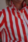Veste à rayures Lucile - Corail