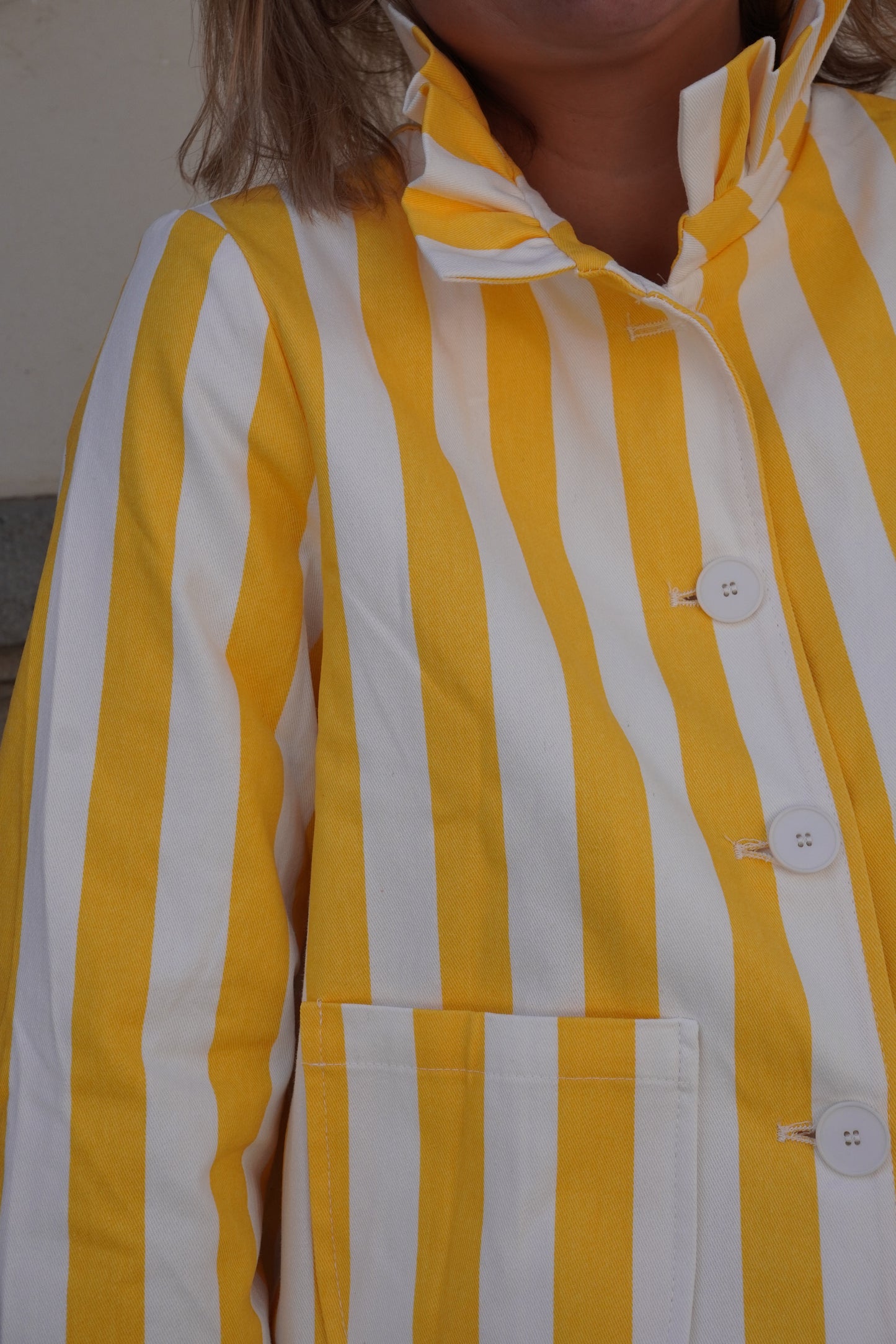 Veste à rayures Lucile - Jaune