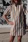 Robe à rayures Julia - Beige